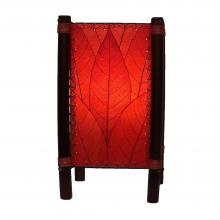 Fortune Table Lamp with real cocoa leaves