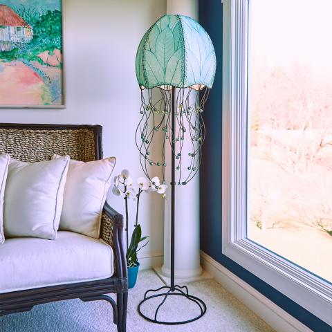 Colorful Jellyfish Tall Floor Lamp