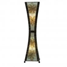 eangee giant hour glass floor lamp in natural