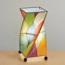 Eangee Twist Table Lamp with Real Cocoa Leaves