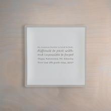 Engraved Personalized Recycled Glass Plate