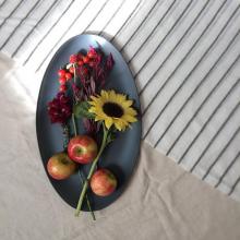 Riverside Design Recycled Glass Oval Platter Serving Dish