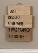 Wine Wall Decor on Reclaimed Wood