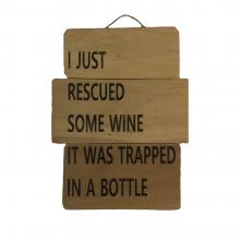 Wine Wall Decor on Reclaimed Wood