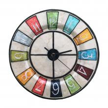 Eangee Multicolored Numbers Wall Clock