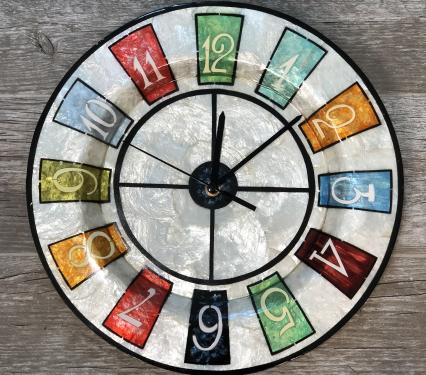 Eangee Multicolored Numbers Wall Clock