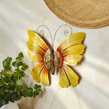Sunflower Butterfly Wall Decor Metal Wall Art