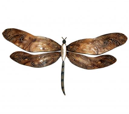 Eangee Earth Toned Dragonfly Wall Art