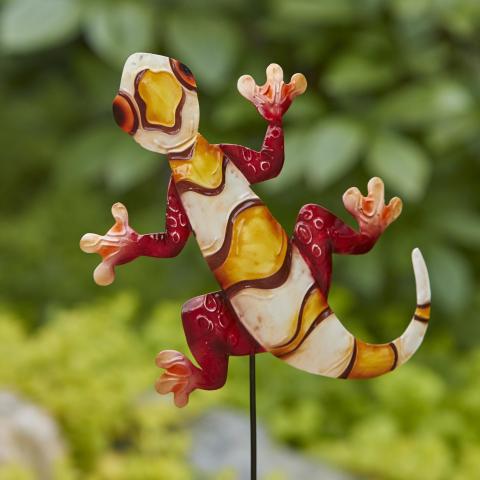 Lizard Salamander Metal Garden Stake