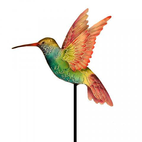 Hummingbird Garden Stake