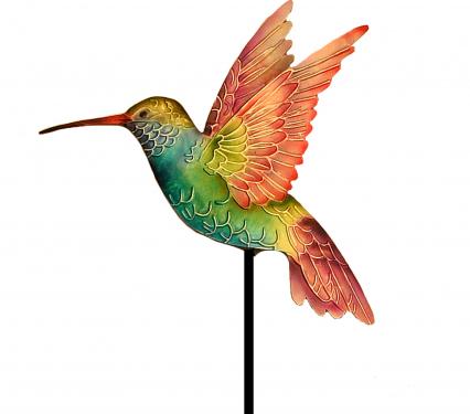 Hummingbird Garden Stake