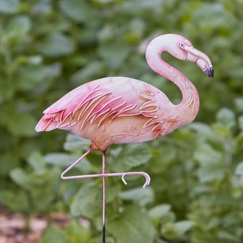 Eangee Pink Flamingo Garden Stake