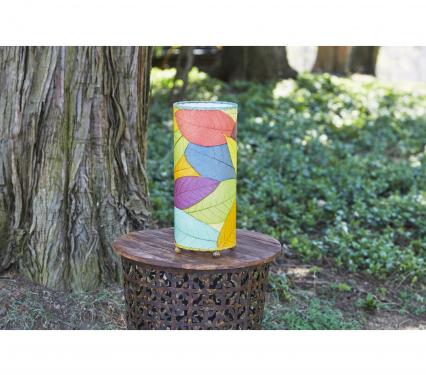Eangee Outdoor Indoor Cocoa Cylinder Table Lamp