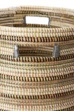 African Flat Lid Laundry Basket