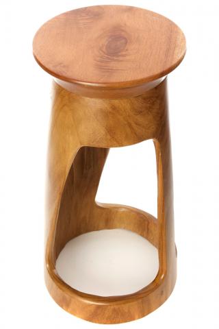 24" African Tweneboa Wood Table