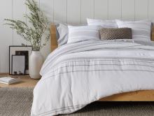 coyuchi rippled stripe organic duvet