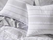 coyuchi rippled stripe organic duvet