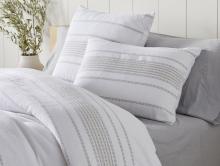 coyuchi rippled stripe organic duvet