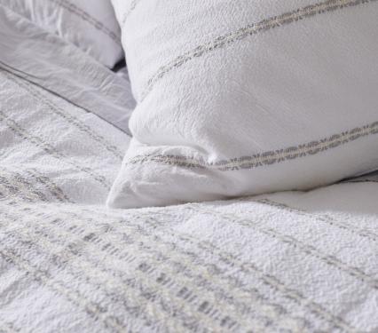 coyuchi rippled stripe organic duvet