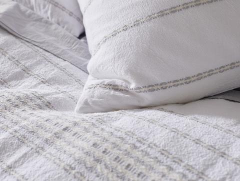 coyuchi rippled stripe organic duvet