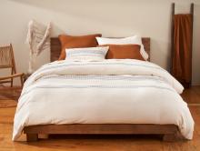 coyuchi rippled stripe organic duvet