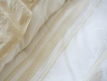 Coyuchi Ventura Striped Duvet Cover and sham