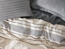coyuchi rippled stripe organic duvet