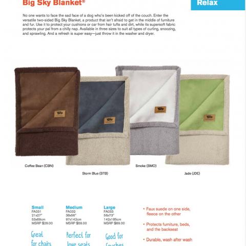 Big Sky Dog Blanket