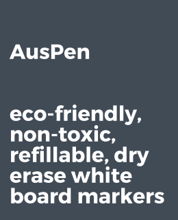 Auspen refillable non-toxic whiteboard markers