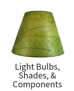 Light bulbs, shades, and components