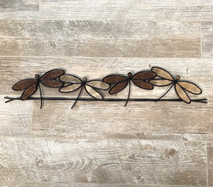 Eangee Dragonflies On A Wire