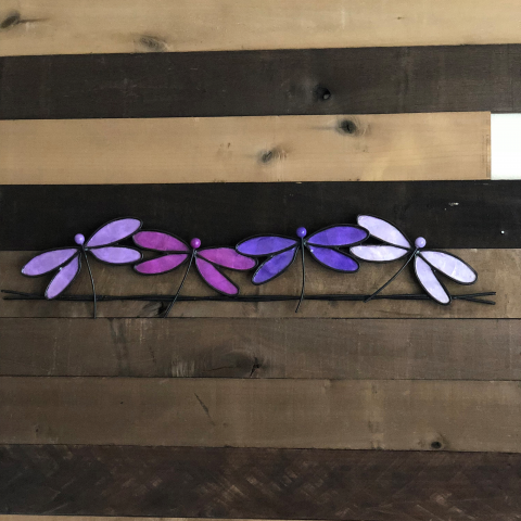 Eangee Dragonflies On A Wire
