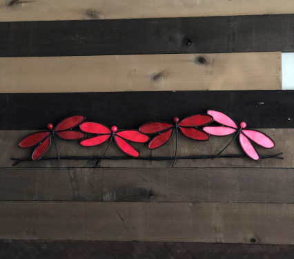 Eangee Dragonflies On A Wire