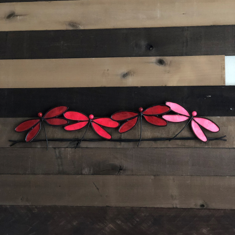 Eangee Dragonflies On A Wire