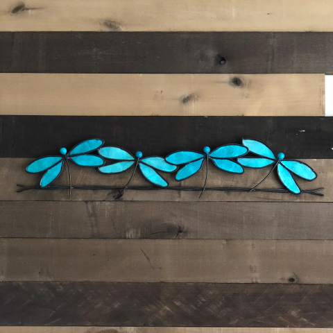 Eangee Dragonflies On A Wire