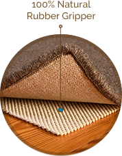 earth weave natural rubber gripper pad for under area rugs
