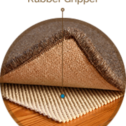 earth weave natural rubber gripper pad for under area rugs