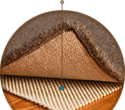 earth weave natural rubber gripper pad for under area rugs